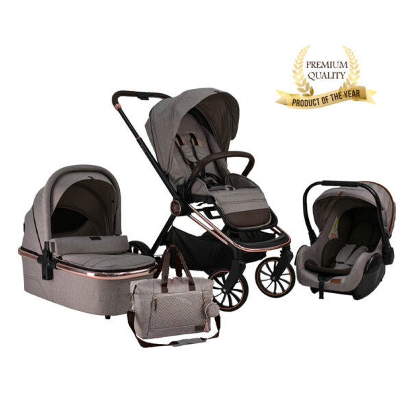 Πολυκαρότσι Jewel 3 σε 1 Marble Beige Bebe Stars 350-182
