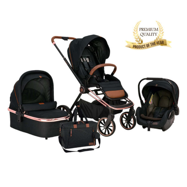 Πολυκαρότσι Jewel 3 σε 1 Volcano Black Bebe Stars 350-188