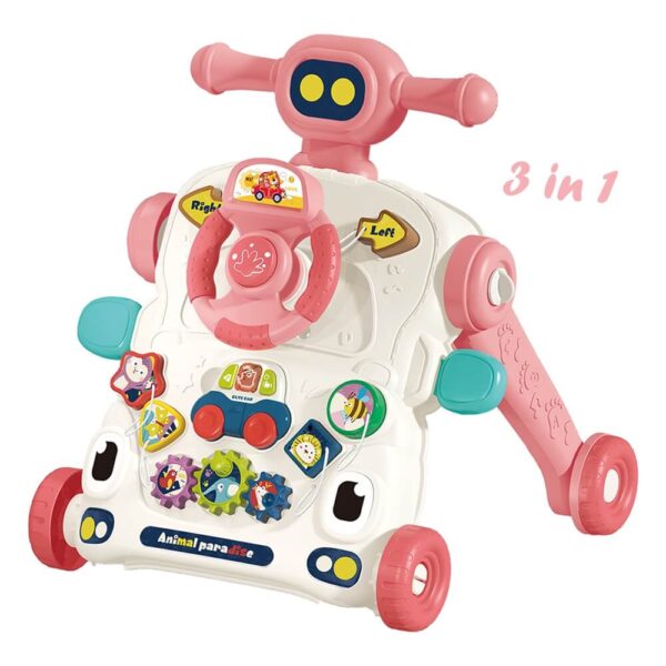 Περπατούρα Δραστηριοτήτων Robbie 3 in 1 Pink Bebe Stars 4243