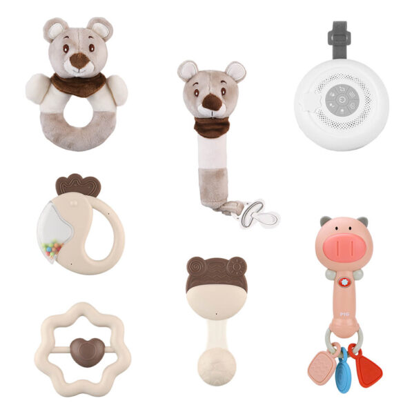 Σετ Δώρου 7τμχ.Teddy Bear With Night Lamp & Music Bebe Stars 60-117