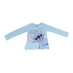 Μπλούζα μακό μακρυμάνικη για κορίτσι σε χρώμα γαλάζιο Lilo&Stitch 77983