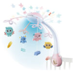 Κρεμαστό Μουσικό Παιχνίδι Με Προβολέα Birds Pink Bebe Stars 855-100