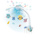 Κρεμαστό Μουσικό Παιχνίδι Με Προβολέα Birds Blue Bebe Stars 855-101