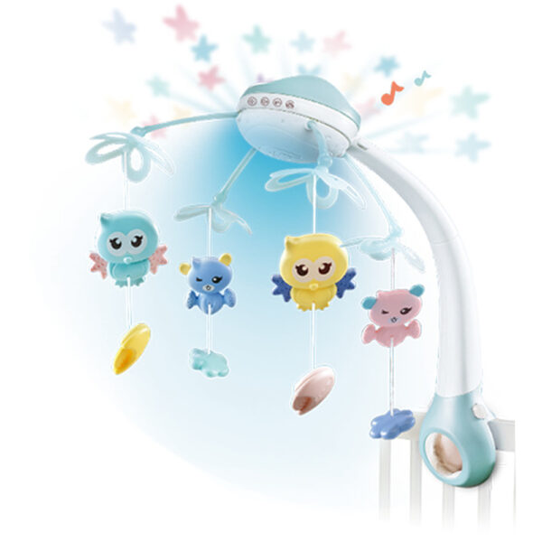Κρεμαστό Μουσικό Παιχνίδι Με Προβολέα Birds Blue Bebe Stars 855-101
