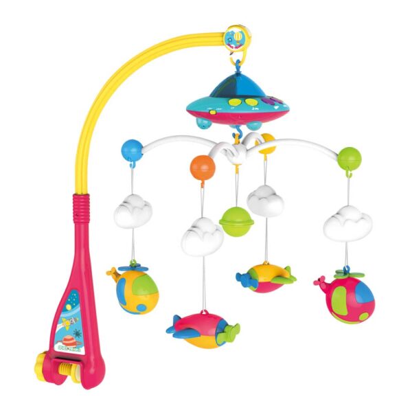 Κρεμαστό Μουσικό Παιχνίδι Με Προβολέα Space Bebe Stars 860-185