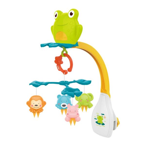 Κρεμαστό Μουσικό Κρεβατιού Με Προβολέα Frog Bebe Stars 861-174