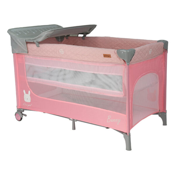 Παρκοκρέβατο 2 Επιπέδων Με Αλλαξιέρα Comfort Bunny Bebe Stars 885-185
