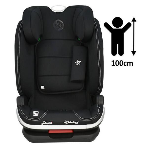 Κάθισμα Αυτοκινήτου Leon Plus Isofix I-size Black Bebe Stars 944-188