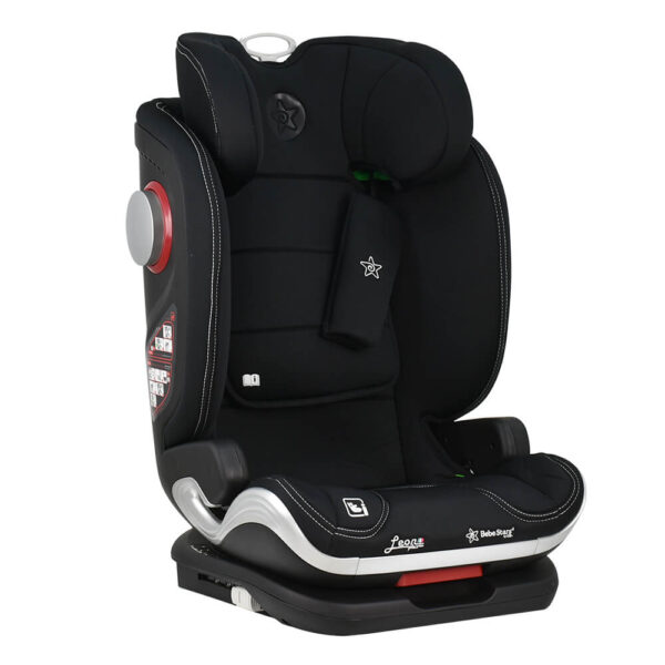 Κάθισμα Αυτοκινήτου Leon Plus Isofix I-size Black Bebe Stars 944-188