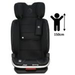 Κάθισμα Αυτοκινήτου Leon Plus Isofix I-size Black Bebe Stars 944-188