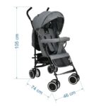 Καρότσι Buggy Light Grey Bebe Stars 170-186