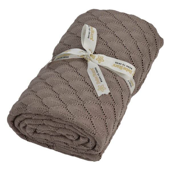 Κουβέρτα Κούνιας Πλεκτή Beige Bebe Stars 308-182
