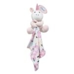 Λούτρινο Ζωάκι με Πανάκι Παρηγοριάς Pink Bebe Unicorn Dimcol 31411802003