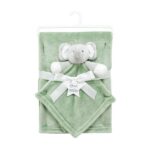 Κουβέρτα Αγκαλιάς Και Νάνι-Πανάκι Παρηγοριάς Green Elephant 75X100 cm Dimcol 31421911004