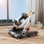 Περπατούρα-Στράτα Train 3 in 1 Grey Bebe Stars 4240