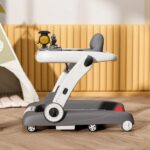 Περπατούρα-Στράτα Train 3 in 1 Grey Bebe Stars 4240