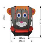 Τραμπολίνο Με Δίχτυ Δ 140cm Lion Bebe Stars 645-171