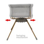 Λίκνο Chic 2 in 1 Light Grey Bebe Stars 843-182