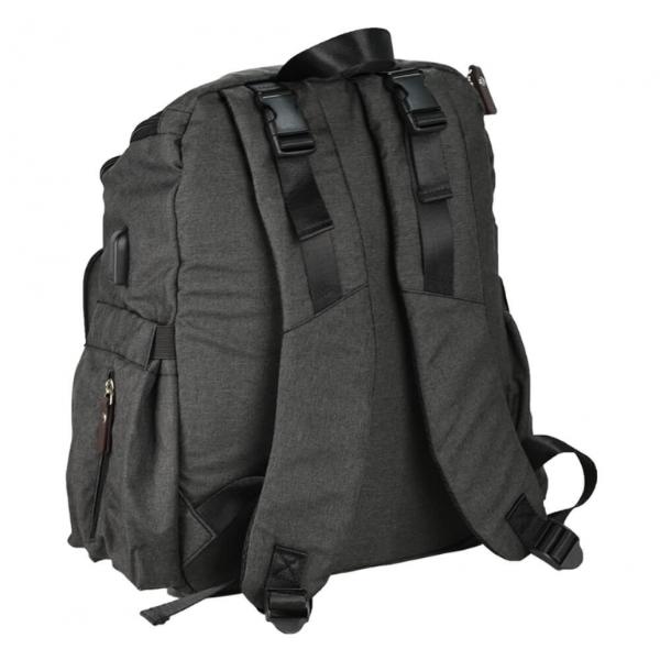 Τσάντα Πλάτης Αλλαξιέρα Με USB Graphite Bebe Stars 590-188