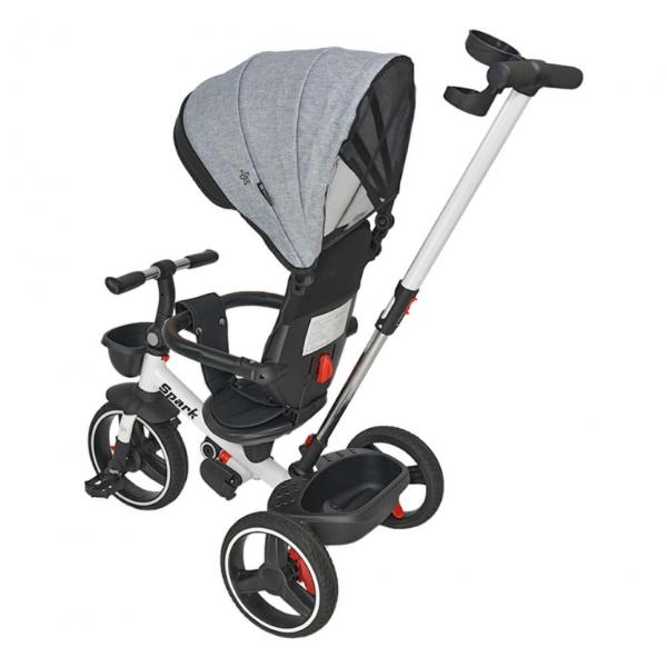 Ποδηλατάκι Τρίκυκλο 360° Spark Grey Bebe Stars 817-186