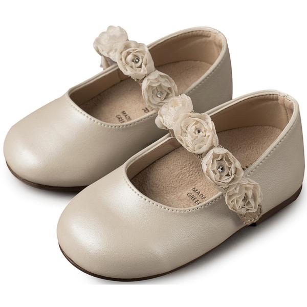 Βαπτιστικές Δερμάτινες Μπαλαρίνες BABYWALKER IVORY BS3523