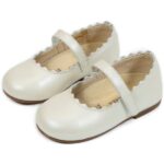 Βαπτιστικές Δερμάτινες Μπαλαρίνες BABYWALKER Εκρού BW4597