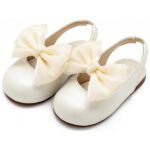Βαπτιστικές Δερμάτινες Μπαλαρίνες BABYWALKER Εκρού BW4852