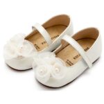 Βαπτιστικές Δερμάτινες Μπαλαρίνες BABYWALKER Εκρού BW4858