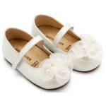 Βαπτιστικές Δερμάτινες Μπαλαρίνες BABYWALKER Εκρού BW4858