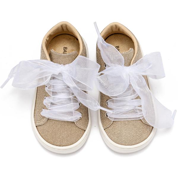Βαπτιστικά Υφασμάτινα Sneakers BABYWALKER Πλατίνα BW4864