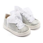 Βαπτιστικά Υφασμάτινα Sneakers BABYWALKER Ασημί BW4864