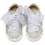 Βαπτιστικά Υφασμάτινα Sneakers BABYWALKER Ασημί BW4864