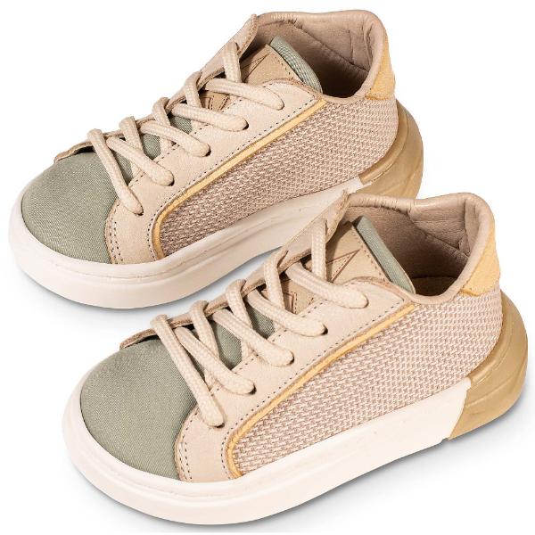 Παπούτσια Βαπτιστικά Sneakers BABYWALKER Μπεζ-Μέντα EXC5280