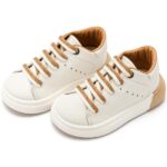 Παπούτσια Βαπτιστικά Δερμάτινα Sneakers BABYWALKER Λευκό-Μπεζ EXC5294