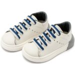 Παπούτσια Βαπτιστικά Δερμάτινα Sneakers BABYWALKER Λευκό-Μπλε EXC5294