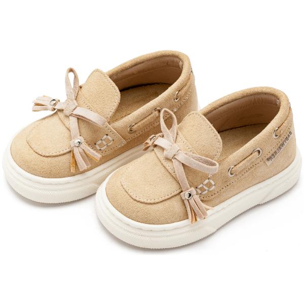 Παπούτσια Βαπτιστικά Καστόρινα Loafers BABYWALKER Μπεζ EXC5295