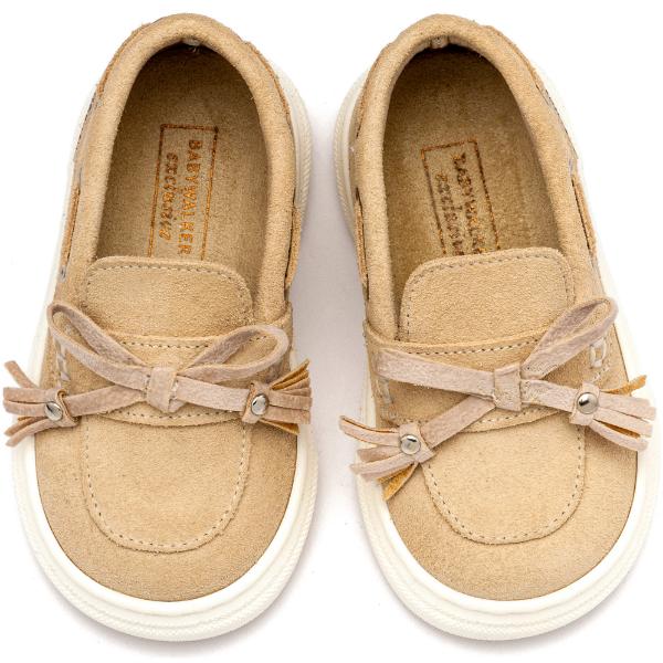 Παπούτσια Βαπτιστικά Καστόρινα Loafers BABYWALKER Μπεζ EXC5295