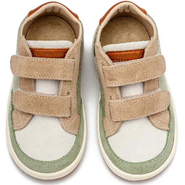 Παπούτσια Βαπτιστικά Sneakers BABYWALKER Μέντα-Μπεζ-Λευκό EXC5297