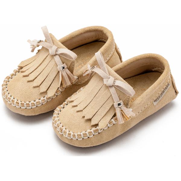 Παπούτσια Βαπτιστικά Καστόρινα Loafers BABYWALKER Μπεζ EXC5298