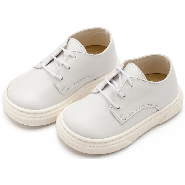 Παπούτσια Βαπτιστικά Δερμάτινα Sneakers BABYWALKER Λευκό EXC5299