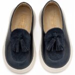 Παπούτσια Βαπτιστικά Δερμάτινα Loafers BABYWALKER Μπλε EXC5300