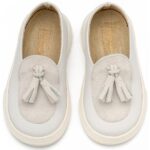 Παπούτσια Βαπτιστικά Δερμάτινα Loafers BABYWALKER Λευκό EXC5300