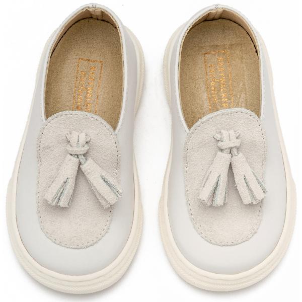 Παπούτσια Βαπτιστικά Δερμάτινα Loafers BABYWALKER Λευκό EXC5300