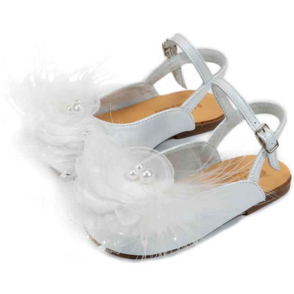 Βαπτιστικό Δερμάτινο Πέδιλο BABYWALKER Λευκό EXC5772