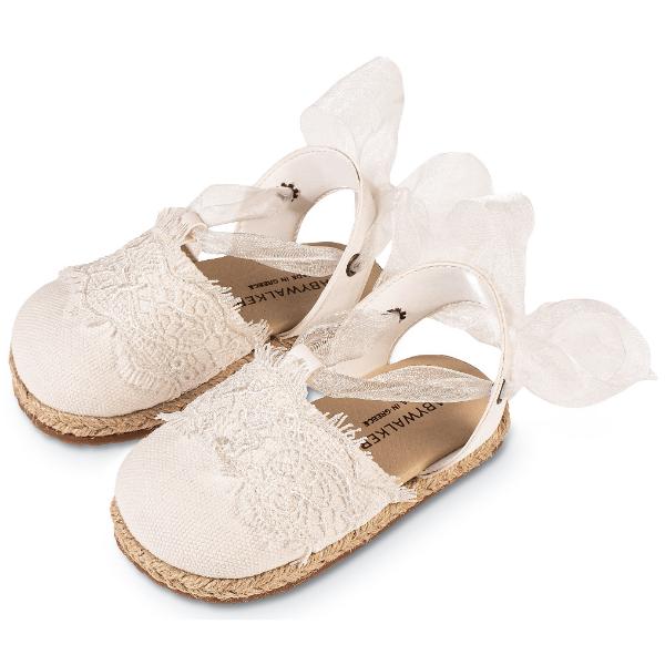 Υφασμάτινη Εσπαντρίγια BABYWALKER Λευκό EXC5858