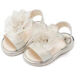 Βαπτιστικά Δερμάτινα Πέδιλα BABYWALKER Εκρού EXC5877