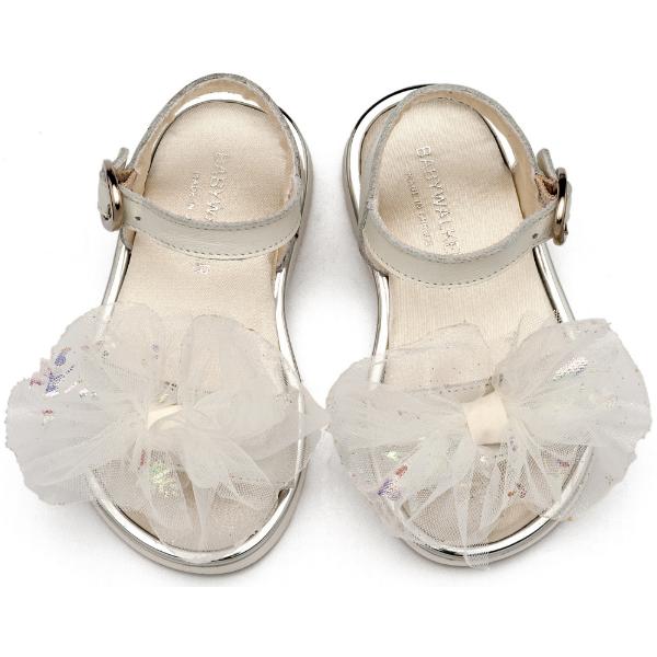 Βαπτιστικά Δερμάτινα Πέδιλα BABYWALKER Εκρού EXC5879