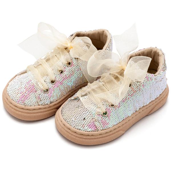 Βαπτιστικά Υφασμάτινα Sneakers BABYWALKER Nude EXC5882