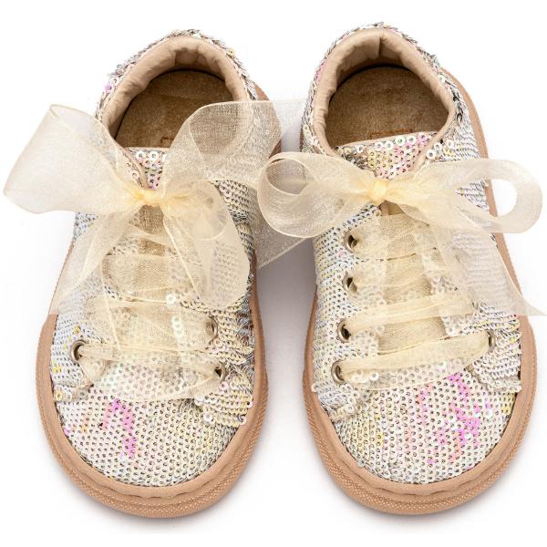 Βαπτιστικά Υφασμάτινα Sneakers BABYWALKER Nude EXC5882