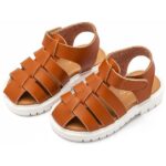 Βαπτιστικά Δερμάτινα Πέδιλα BABYWALKER Τερακότα GR0099